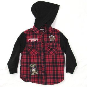 Five Nights at Freddy's Hooded Flannel with Patches XS